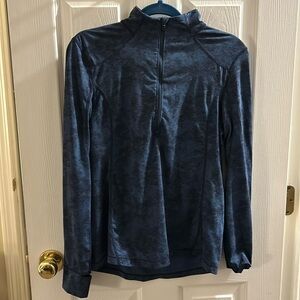 Long sleeve LOLE floral pattern half zip